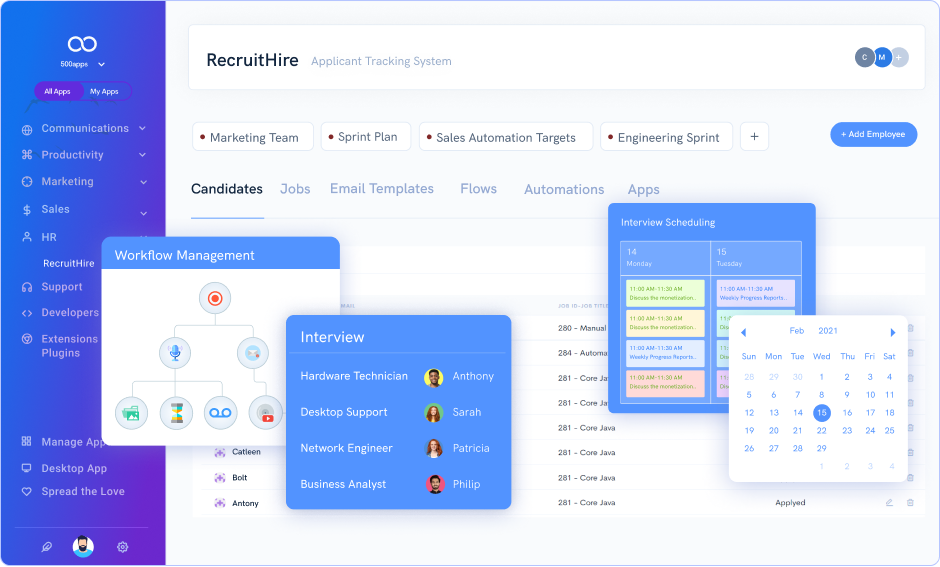 applicant tracking tool leave note