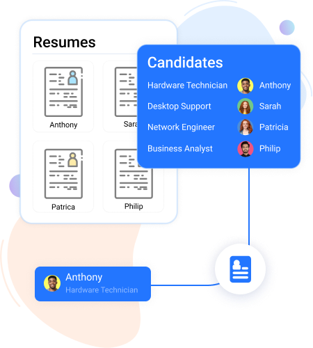 reviewing resumes